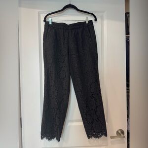 JCrew lace pant with pockets